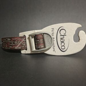 New Chaco Adventure Brown Belt with Red and Beige Accents 43.5"